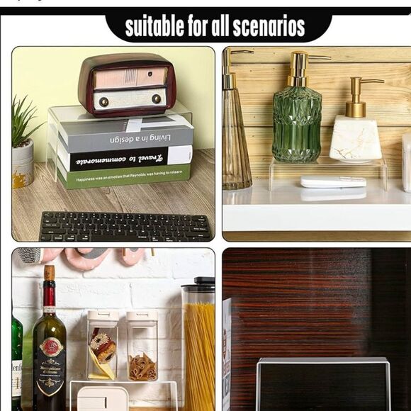 10 piece set of clear acrylic display risers 5 sizes for candy or jewelry, etc. - Picture 14 of 14